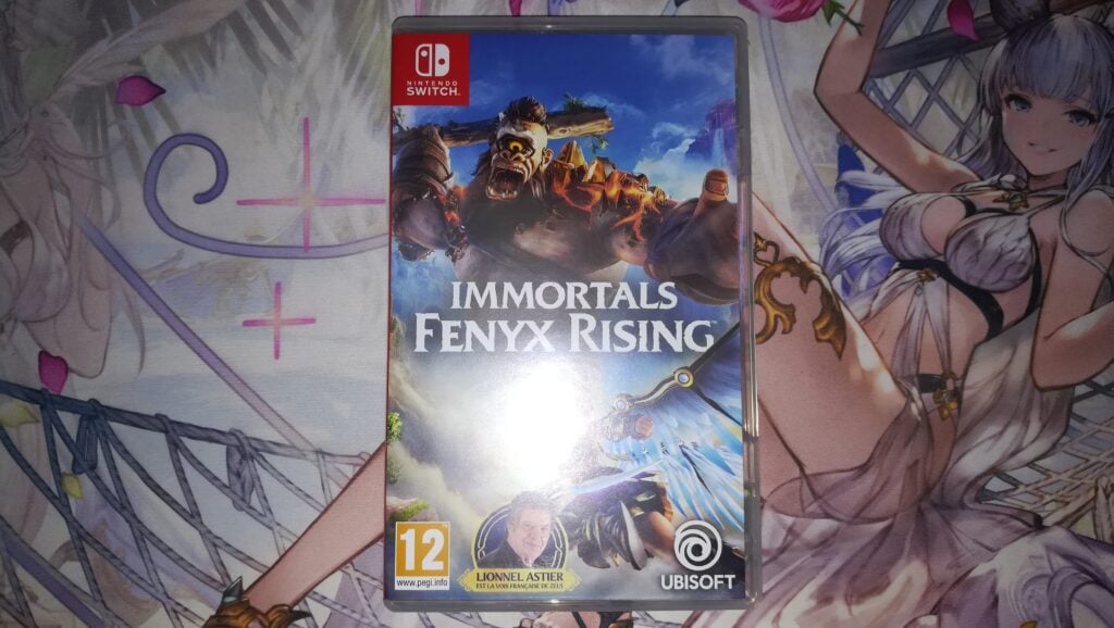 Photo de la version boîte Switch du jeu Immortals Fenyx Rising.